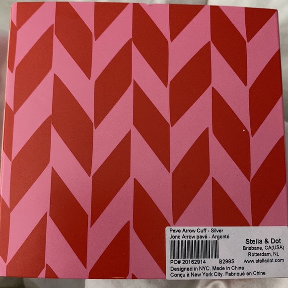 New Stella & Dot Pave arrow cuff silver plated - Picture 6 of 7